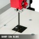 Buy Band Saw 250W Table Band Saw Speed 900m per min Max Height 80mm Max Width 200mm Mini Band Saw for Woodworking White