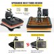 Buy in 1 Heat Press Machine Plate 38 x 38 cm Black Sublimation Machine 1000 W 360 Degree Rotating Digital Display Anti-Scald