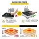 Buy in 1 Heat Press Machine Plate 38 x 38 cm Black Sublimation Machine 1000 W 360 Degree Rotating Digital Display Anti-Scald