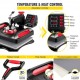 Buy in 1 Heat Press Machine Plate 29 x 38 cm Red Heat Press Machine 1000 W Sublimation Machine Digital Display Anti-scald