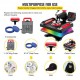 Buy in 1 Heat Press Machine Plate 29 x 38 cm Red Heat Press Machine 1000 W Sublimation Machine Digital Display Anti-scald