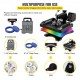 Buy in 1 Heat Press Machine Plate 29 x 38 cm Black Heat Press Machine 1000 W Digital Display Anti-scald Sublimation Machine