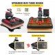 Buy in 1 Heat Press Plate 38 x 38 cm Red Heat Press Machine 1000 W 360 Degree Rotating Digital Display Sublimation Machine