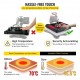 Buy in 1 Heat Press Plate 38 x 38 cm Red Heat Press Machine 1000 W 360 Degree Rotating Digital Display Sublimation Machine