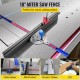 Buy Table Saw Miter Gauge 450mm Precision Miter Ruler Aluminum Alloy Laser Marking 60° Adjustable Woodworking Tool for Router Tables and Jointers