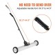 Buy Magnetic Sweeper 24.9kg Force Magnetic Broom with Telescopic Handle 77-113cm Magnetic Dustpan 745mm with Wheels Metal Parts Dustpan for Cleaning Workshop Garage Patio