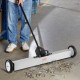 Buy Magnetic Sweeper 24.9kg Force Magnetic Broom with Telescopic Handle 77-113cm Magnetic Dustpan 745mm with Wheels Metal Parts Dustpan for Cleaning Workshop Garage Patio