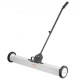 Buy Magnetic Sweeper 24.9kg Force Magnetic Broom with Telescopic Handle 77-113cm Magnetic Dustpan 745mm with Wheels Metal Parts Dustpan for Cleaning Workshop Garage Patio