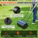 Koop 13 Gallon/49L gazonroller Tuinroller Zand-/watergevulde stalen gazonroller Easy Spin Ergonomische U-vormige handgreep voor gazon, tuin, boerderij, park