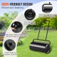 Comprar Rolo de gramado de 13 galões / 49L Rolo de jardim Rolo de gramado de aço cheio de areia / água Fácil rotação Alça ergonômica em forma de U para gramado, jardim, fazenda, parque