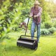 Buy 13 Gallon/49L Lawn Roller Sand/Water Filled Garden Roller Steel Lawn Roller Easy Turn Ergonomic U-Shaped Handle for Lawn, Garden, Farm, Park