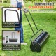 Koop 17 Gallon/64L gazonroller Tuinroller Zand-/watergevulde stalen gazonroller Easy Spin Ergonomische U-vormige handgreep voor gazon, tuin, boerderij, park