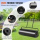 Comprar Rolo de gramado de 17 galões / 64L Rolo de jardim Rolo de gramado de aço cheio de areia / água Fácil rotação Alça ergonômica em forma de U para gramado, jardim, fazenda, parque