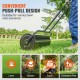 Koop 17 Gallon/64L gazonroller Tuinroller Zand-/watergevulde stalen gazonroller Easy Spin Ergonomische U-vormige handgreep voor gazon, tuin, boerderij, park