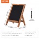 Buy Black Menu Board with Wooden Frame 254x356mm Chalk Board Chalkboard Message Board Magnetic Chalkboard for Restaurant, Bar, Cafe, Kitchen, Home Decor and Weddings