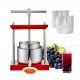 Buy Fruit Wine Press, 2 Barrels 2L Stainless Steel Manual Juicer Press for Making Olive Oil, Honey and Apple Cider and Grape Tincture with T-Handle for Outdoor