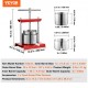 Buy Fruit Wine Press 2 Barrels Stainless Steel 3L Manual Juicer, Press for Making Juice, Olive Oil, Honey, Vegetables and Grape Tincture, T-Handle for Outdoor, Kitchen, Home