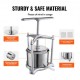 Buy Fruit Wine Press 2 Barrels Stainless Steel 6L, Manual Juicer, Press for Making Juice, Olive Oil, Honey and Vegetables with T-Handle, Triangle Structure for Kitchen, Home