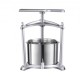 Buy Fruit Wine Press 2 Barrels Stainless Steel 6L, Manual Juicer, Press for Making Juice, Olive Oil, Honey and Vegetables with T-Handle, Triangle Structure for Kitchen, Home