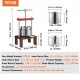 Buy Fruit Wine Press 2 Barrels 2L Stainless Steel Manual Juicer Press for Making Juice from Cider, Apple, Grape, Tincture, Vegetables, Olive Oil with T-Handle and Stable Base