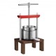 Buy Fruit Wine Press 2 Barrels 2L Stainless Steel Manual Juicer Press for Making Juice from Cider, Apple, Grape, Tincture, Vegetables, Olive Oil with T-Handle and Stable Base