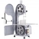 Buy Commercial Electric Butcher Bone Saw Bone Band Saw 1500W 300kg/h Electric Saw for Frozen Meat and Bones Table 490x380mm Thickness 4-200mm for Restaurant