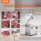 Buy Commercial Electric Butcher Bone Saw 2200W Bone Cutting Machine 1000kg/h Electric Frozen Meat Slicer Work Table 470x530mm for Supermarket Restaurant