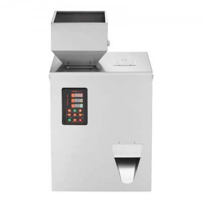 VEVOR Máquina llenadora de polvo, 10-500 g, Máquina llenadora automática inteligente de pesaje de partículas, Llenado dispensador para semillas de té, granos, polvo, harina, frijoles, copos