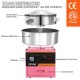 Buy Electric Cotton Candy Machine 1000W Commercial Cotton Candy Maker 6 pcs/min Stainless Steel Bowl 65-245°C for Candy Making Kids Birthday Parties, Pink