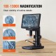 Buy HDMI USB Digital Microscope 10X-1300X Magnification with 10.1 Inch Screen 8 LED Photo and Video Functions Compatible with Windows 7/8.1/10 MacOS 10.5 Connected to Laboratory Monitor