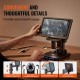 Buy HDMI USB Digital Microscope 10X-1300X Magnification with 10.1 Inch Screen 8 LED Photo and Video Functions Compatible with Windows 7/8.1/10 MacOS 10.5 Connected to Laboratory Monitor