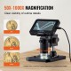 Buy HDMI USB Digital Microscope 50X-1000X Magnification with 4.3 Inch Screen 8 LED Photo and Video Functions Compatible with Windows 7/8.1/10 MacOS 10.5 Connected to Laboratory Monitor