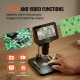 Buy HDMI USB Digital Microscope 50X-1000X Magnification with 4.3 Inch Screen 8 LED Photo and Video Functions Compatible with Windows 7/8.1/10 MacOS 10.5 Connected to Laboratory Monitor