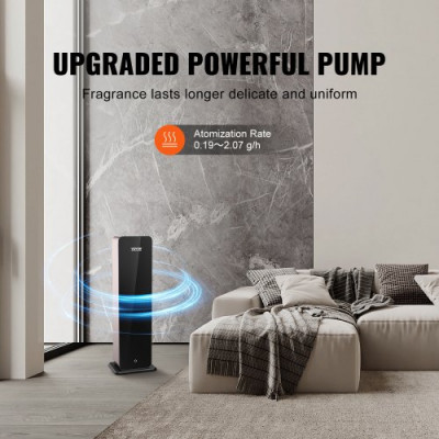 VEVOR Máquina de Aire Perfumado para el Hogar Difusor de Aire Frío Inteligente Bluetooth 950ml Difusor de Aire Fragante Aceite Esencial Sin Agua Máquina Aromaterapia de Pie para Gran Habitación