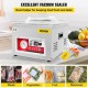 Buy Vacuum Sealer 180W Vacuum Sealer Machine Stainless Steel 33x25cm