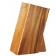 Buy Universal Knife Block Empty Knife Rack Made of Acacia Wood and PP Bristles Knife Holder for Easy Storage of Various Knives, Restaurant without Knives