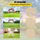 Comprar Pérgola Gazebo con forma de jaula para pájaros, 9' x 6,6', para bodas, jardín al aire libre, color blanco