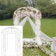 Comprar Pérgola Gazebo con forma de jaula para pájaros, 9' x 6,6', para bodas, jardín al aire libre, color blanco