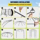 Comprar Pérgola Gazebo con forma de jaula para pájaros, 8' x 5,2', para bodas, jardín al aire libre, negro