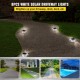 Comprar Luces de entrada, luces solares para entrada, paquete de 8, luces de muelle con interruptor, en blanco