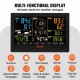 Buy in 1 Wireless Weather Station Large 7.5" Color Screen Digital Weather Station Data Forecast Alarm for Temperature Humidity Wind Speed Direction Rain UV