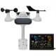 Buy in 1 Wireless Weather Station Large 7.5" Color Screen Digital Weather Station Data Forecast Alarm for Temperature Humidity Wind Speed Direction Rain UV