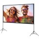 Comprar Pantalla de Proyector de Pie 120" 16:9 HD Pantalla de Proyección Portátil de Doble Cara Antiarrugas Amplio Ángulo de Visión con Bolsa de Almacenamiento para Proyector de Vídeo de Cine en Casa