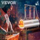 Buy Gas Propane Forge 600 x 220 x 206 mm Propane Knife Forge Oval Forge Furnace with 3 Burners, High Compatibility, Impressive Insulation and Protection for Blacksmiths