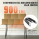 Buy Hairpin Table Legs 4 PCS Furniture Legs 710mm Solid Steel Load Capacity 408kg Office Legs 3 Rods with Screws and Protective Skids for Home Office Dining Room, Black