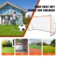 Comprar Portería de Fútbol Portátil para Adultos y Niños 378 x 195 cm Porterías de Fútbol con Bolsa de Transporte, Marco de Fibra de Vidrio y Red de PE para Entrenamiento en Patio, Jardín, Estadio