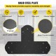 Buy Flat T Shape Repair Plate 45 x 29 cm Carbon Steel Flat Corner Brackets Joint Bracket 8 Pieces Angle Bracket Powder Coat Finish for Tables Screens Windows