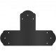 Buy Flat T Shape Repair Plate 45 x 29 cm Carbon Steel Flat Corner Brackets Joint Bracket 8 Pieces Angle Bracket Powder Coat Finish for Tables Screens Windows