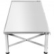 VEVOR Base Lavadora 124 x 55 x 30 cm Pedestal para Lavadora de Hierro Pedestal para Lavadora y Secadora Capacidad de Carga 150 kg Base de Lavadora Blanco Base Lavadora con Pies de Goma Antideslizantes