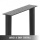 Comprar Pernas de mesa 28 "x 20", conjunto de pernas de mesa 28 "x 20", pernas de móveis, pernas de mesa, pernas de mesa de metal, pernas de mesa, formato trapezoidal